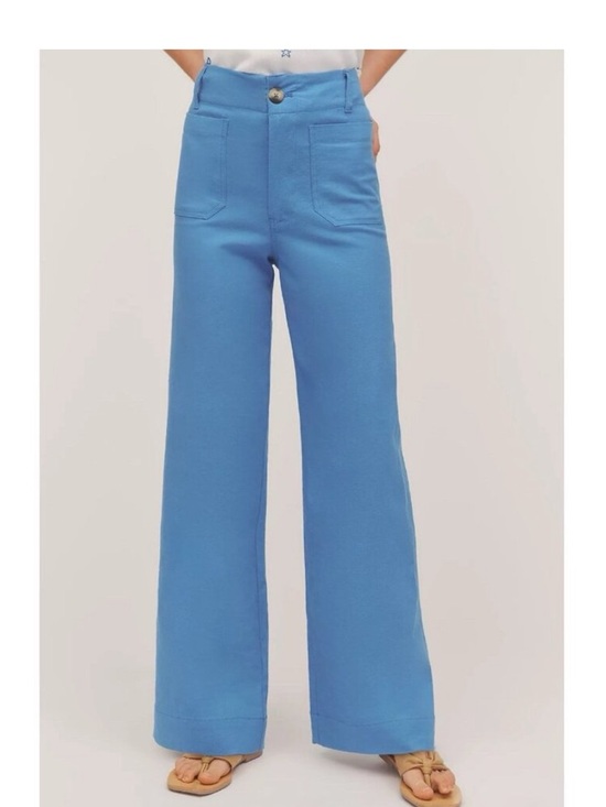 Anthropologie Pants - Anthropologie x Maeve Colette Linen Edition Full Length Size 28 NWT READ